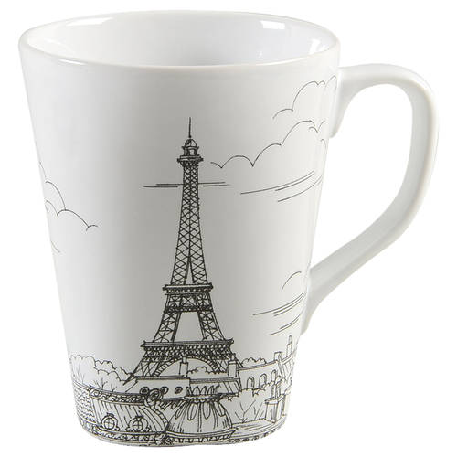 City Scenes Black Mug
