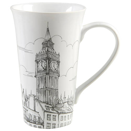 City Scenes Black Latte Mug