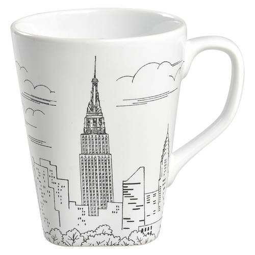 City Scenes Black Mug