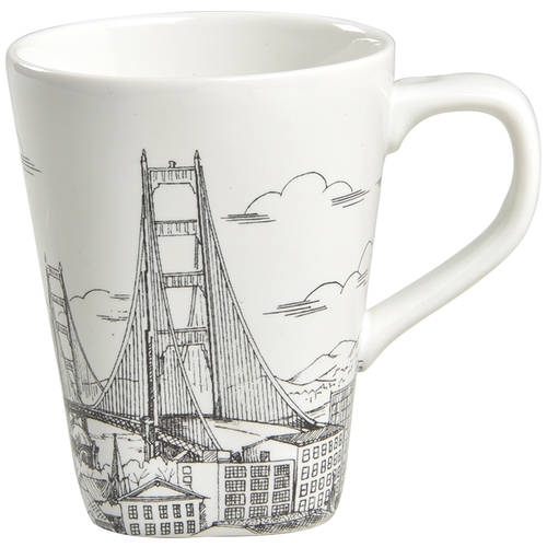 City Scenes Black Mug