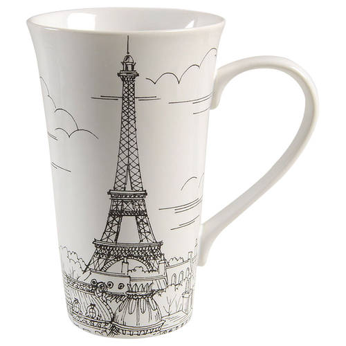 City Scenes Black Latte Mug
