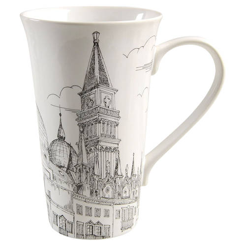 City Scenes Black Latte Mug