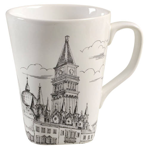City Scenes Black Mug