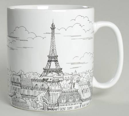 City Scenes Black Jumbo Mug