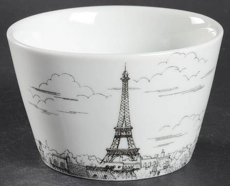 City Scenes Black Individual Appetizer Bowl