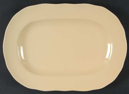 Roddi Butter Yellow 14" Oval Serving Platter