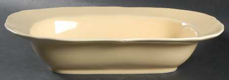 Roddi Butter Yellow 11" Oval Vegetable Bowl