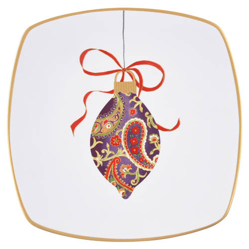 Paisley Ornaments Salad/Dessert Plate