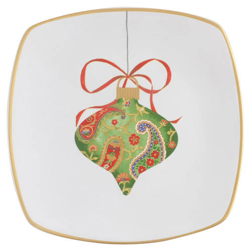 Paisley Ornaments Salad/Dessert Plate