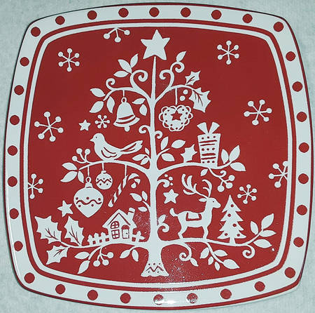 Tivoli Red Appetizer Plate