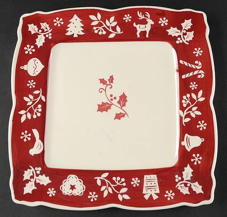 Tivoli Red Dinner Plate