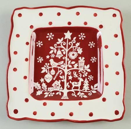 Tivoli Red Luncheon Plate