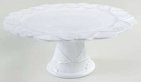 Bella Bianca 13" Diameter Pedestal Cake Stand