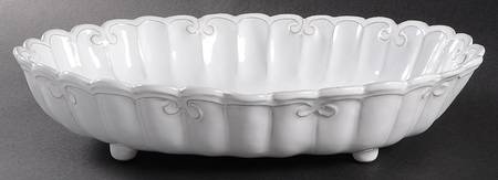 Bella Bianca 13" Oval Vegetable Bowl