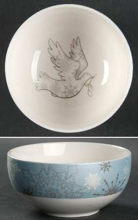 Snowy Dove Soup/Cereal Bowl