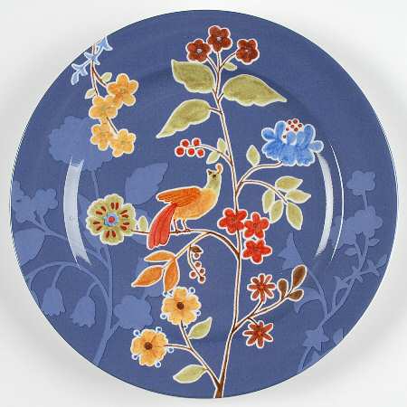 Bird Delight Purple Salad Plate