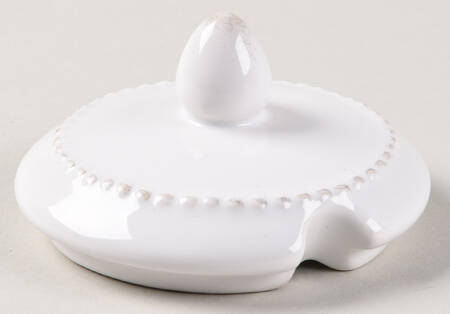 Fleur de Lys White Lid for Sugar Bowl