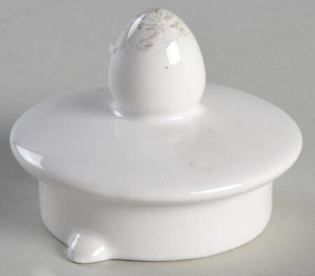 Fleur de Lys White Lid for Teapot
