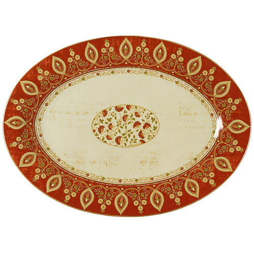 Kashmir 16" Oval Serving Platter by 222 Fifth (PTS)