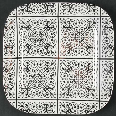 Contessa Platinum Square Salad Plate by 222 Fifth (PTS)