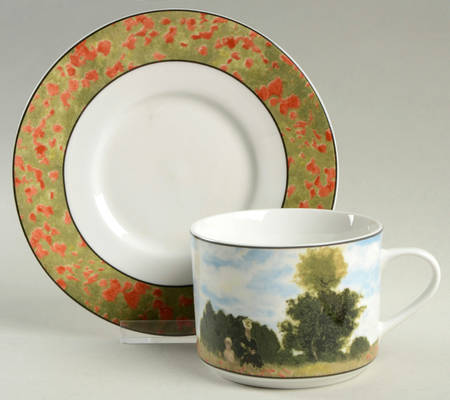 Monet Flat Cup & Saucer Set