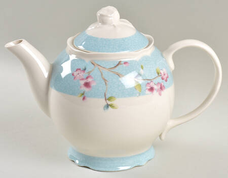Blossom Bird Blue Teapot & Lid