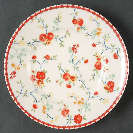 Andrea Red Salad Plate