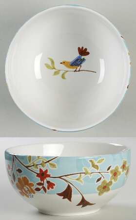 Bird Delight Aqua Soup/Cereal Bowl