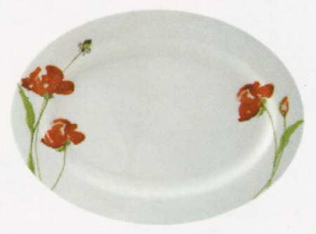 Meadow 14" Oval Serving Platter
