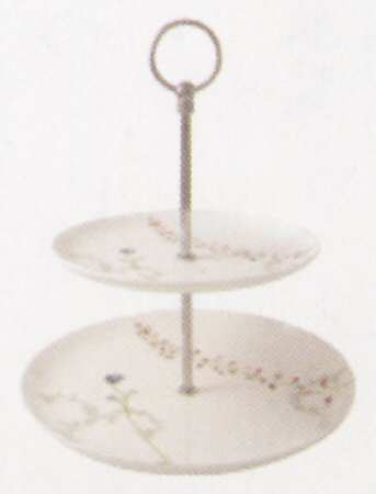 Camille 2 Tiered Serving Tray (Dinner & Salad Plate)