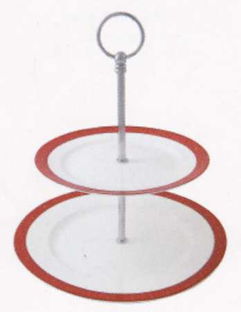 Madison 2 Tiered Serving Tray (Dinner & Salad Plate)