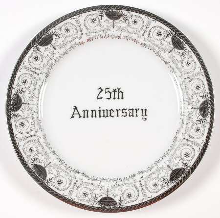 25th Anniversary Dinner Plate