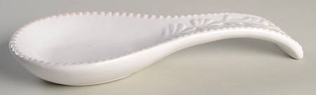 Bianca Leaf Spoon Rest/Holder (Holds 1 Spoon)