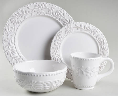 Bianca Leaf 4 Piece Place Setting