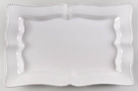 Bianca Bead 15" Rectangular Serving Platter