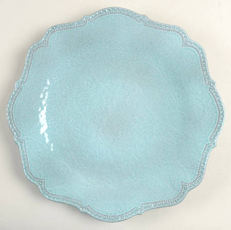 Merletto Aqua Dinner Plate
