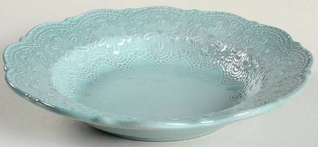 Merletto Aqua 9" Soup/Pasta Bowl