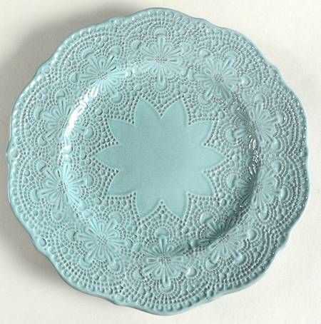 Merletto Aqua Salad Plate