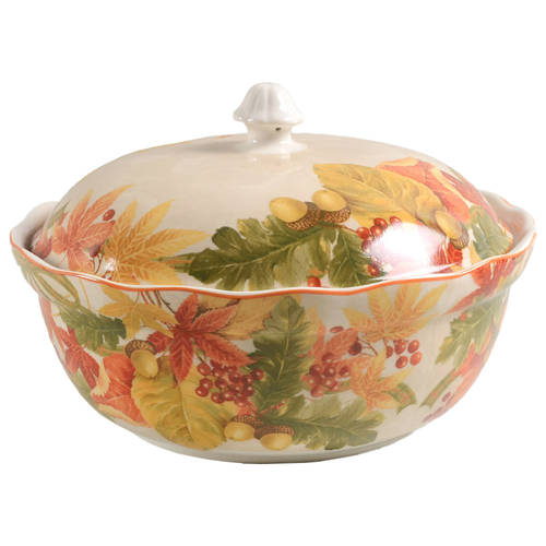 Autumn Celebration Round Covered Vegetable