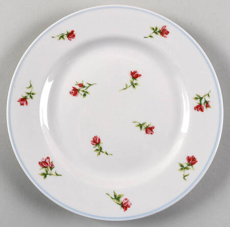 Hathaway Rose Blue Salad Plate