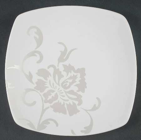 Floral Scroll Platinum Salad Plate