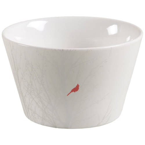 Winter Cardinal Individual Appetizer Bowl