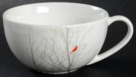 Winter Cardinal Soup Mug