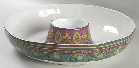 Kashmir Purple 1 Piece Chip & Dip