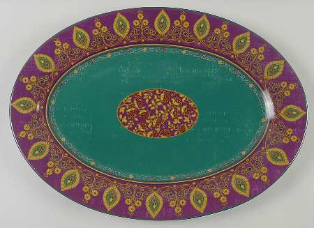 Kashmir Purple 16" Oval Serving Platter