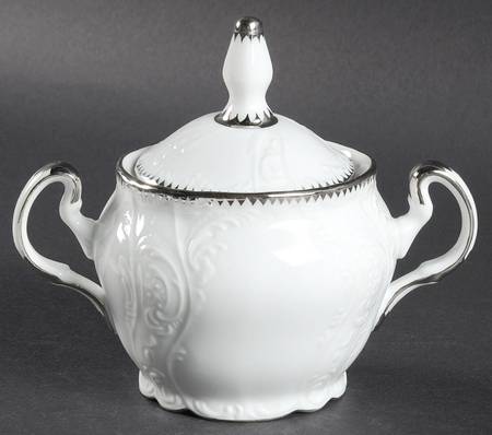 Simply Anna Platinum (Czech Republic) Sugar Bowl & Lid