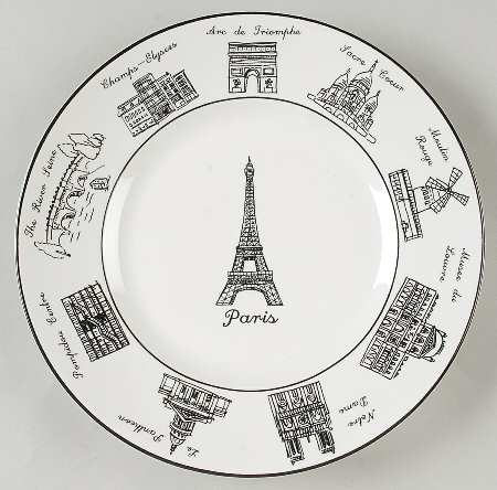 Around the City Salad Plate