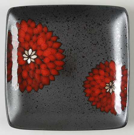 Asiana Red Salad Plate