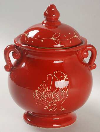 Red Rooster Small Canister & Lid