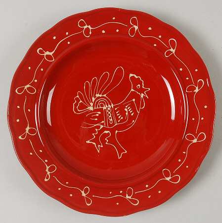 Red Rooster Salad Plate